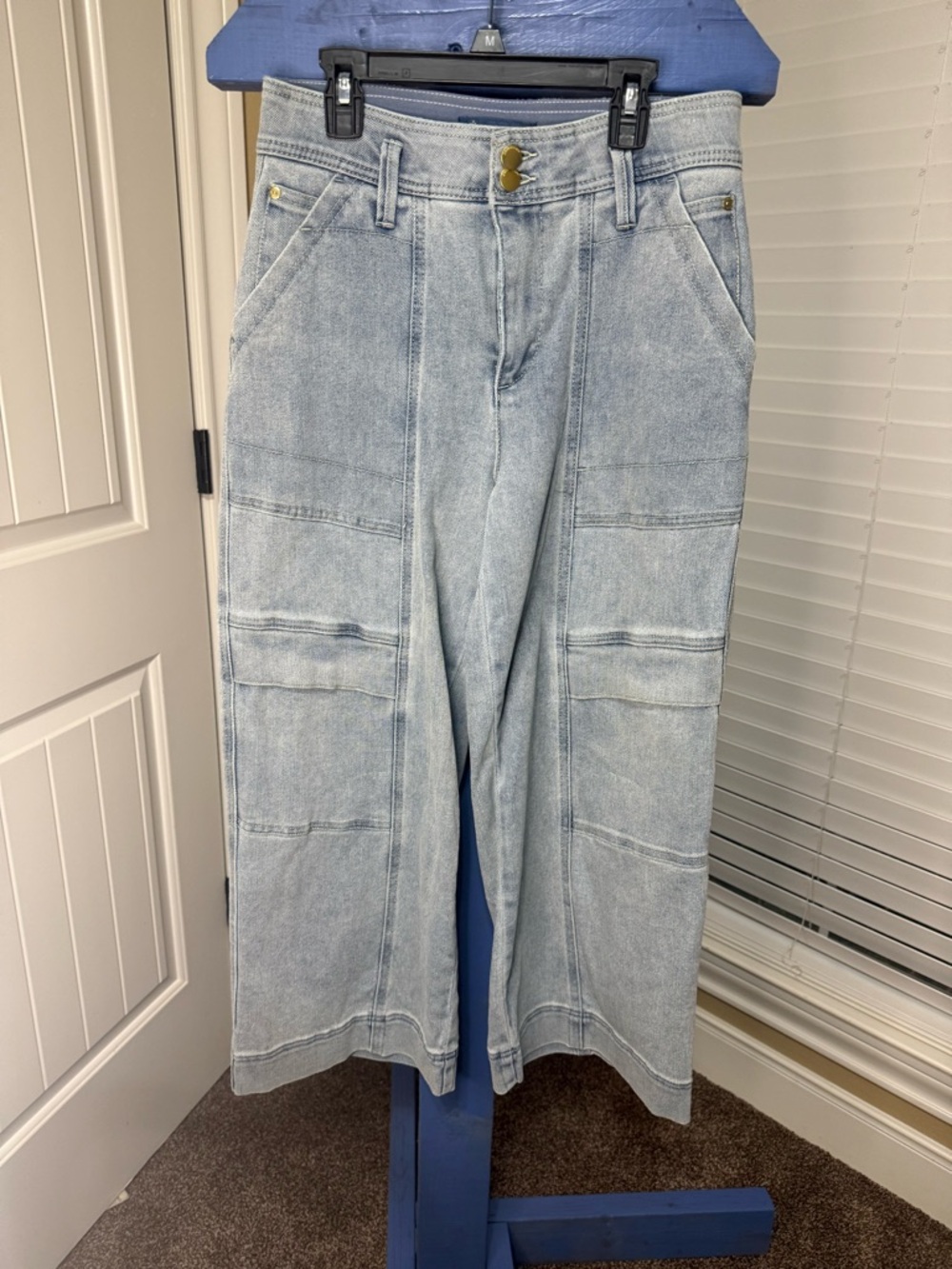 Democracy Light Wash Wide Leg Jeans